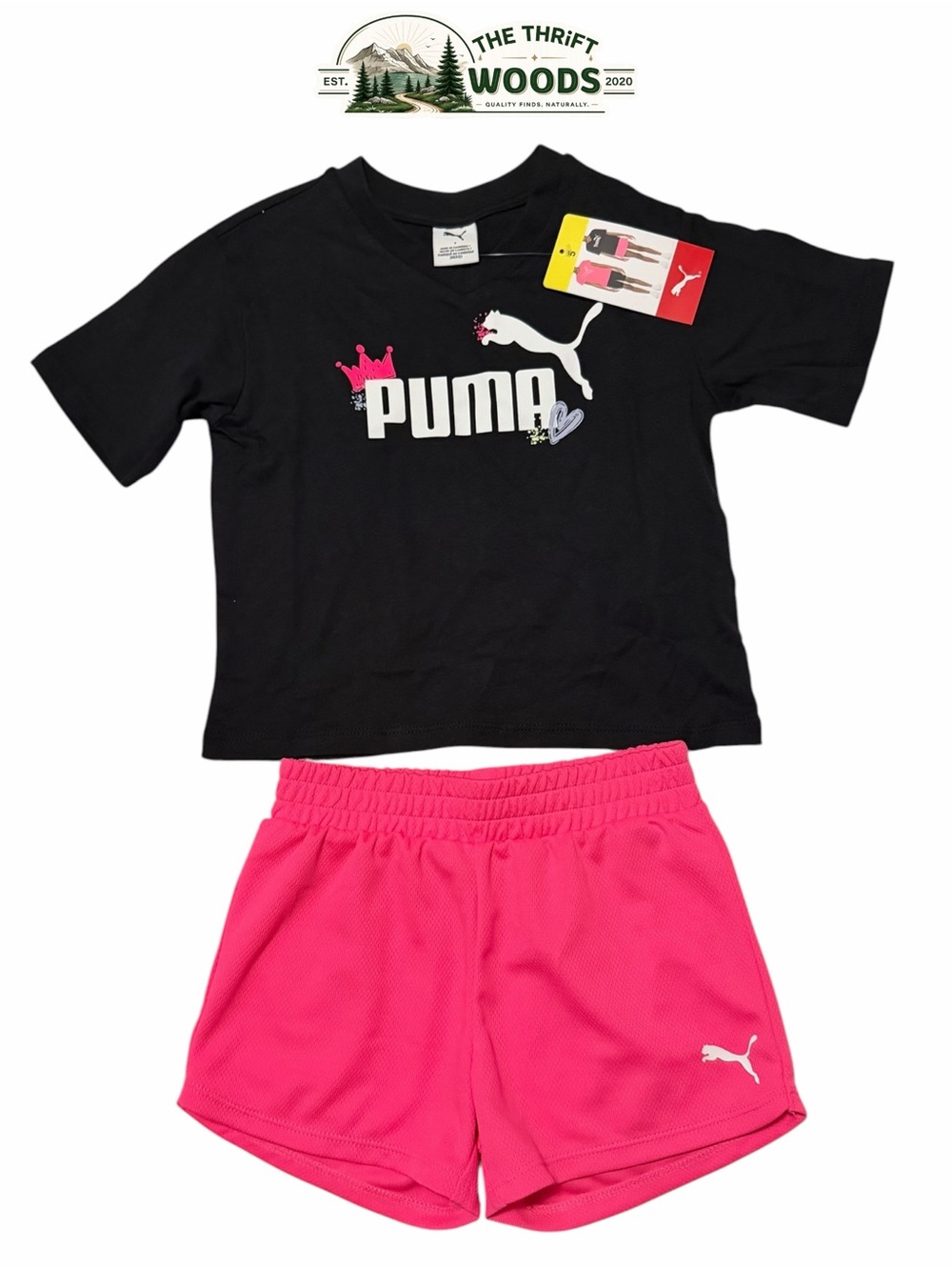 Puma Girls Set - Tee & Shorts